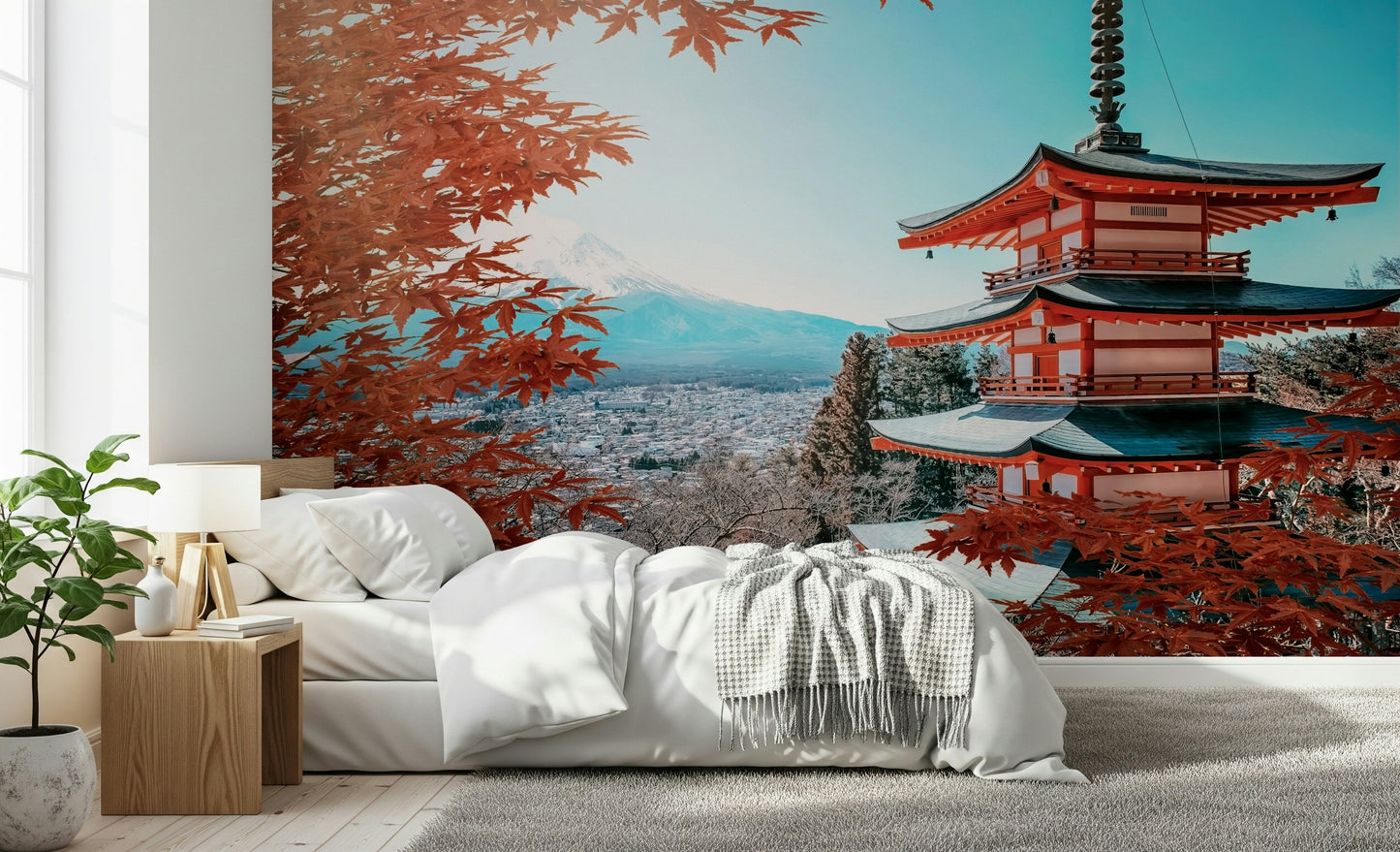 Fuji's Autumn Hues Wall Mural