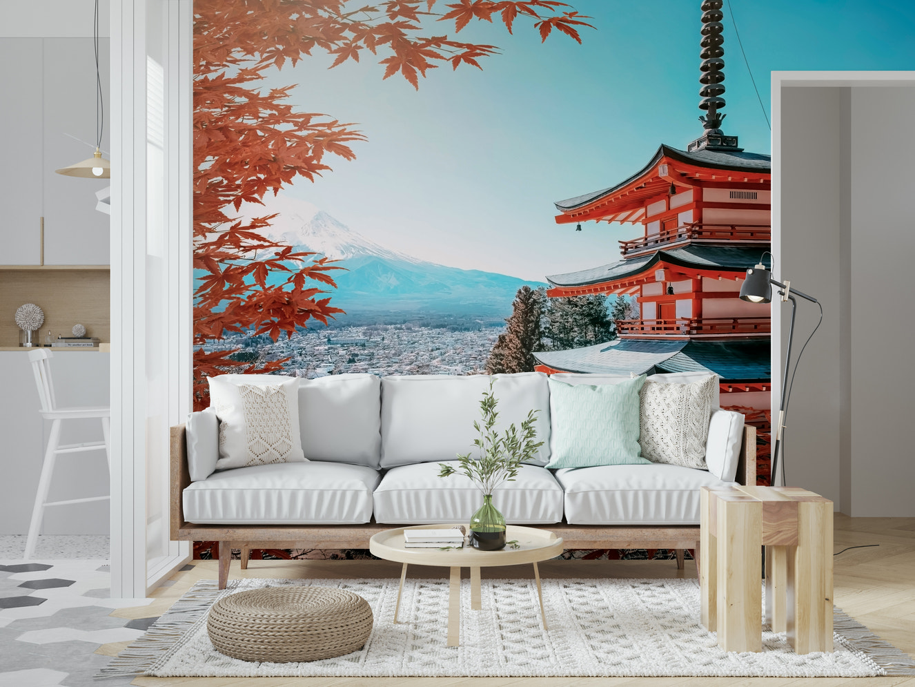 Fuji's Autumn Hues Wall Mural