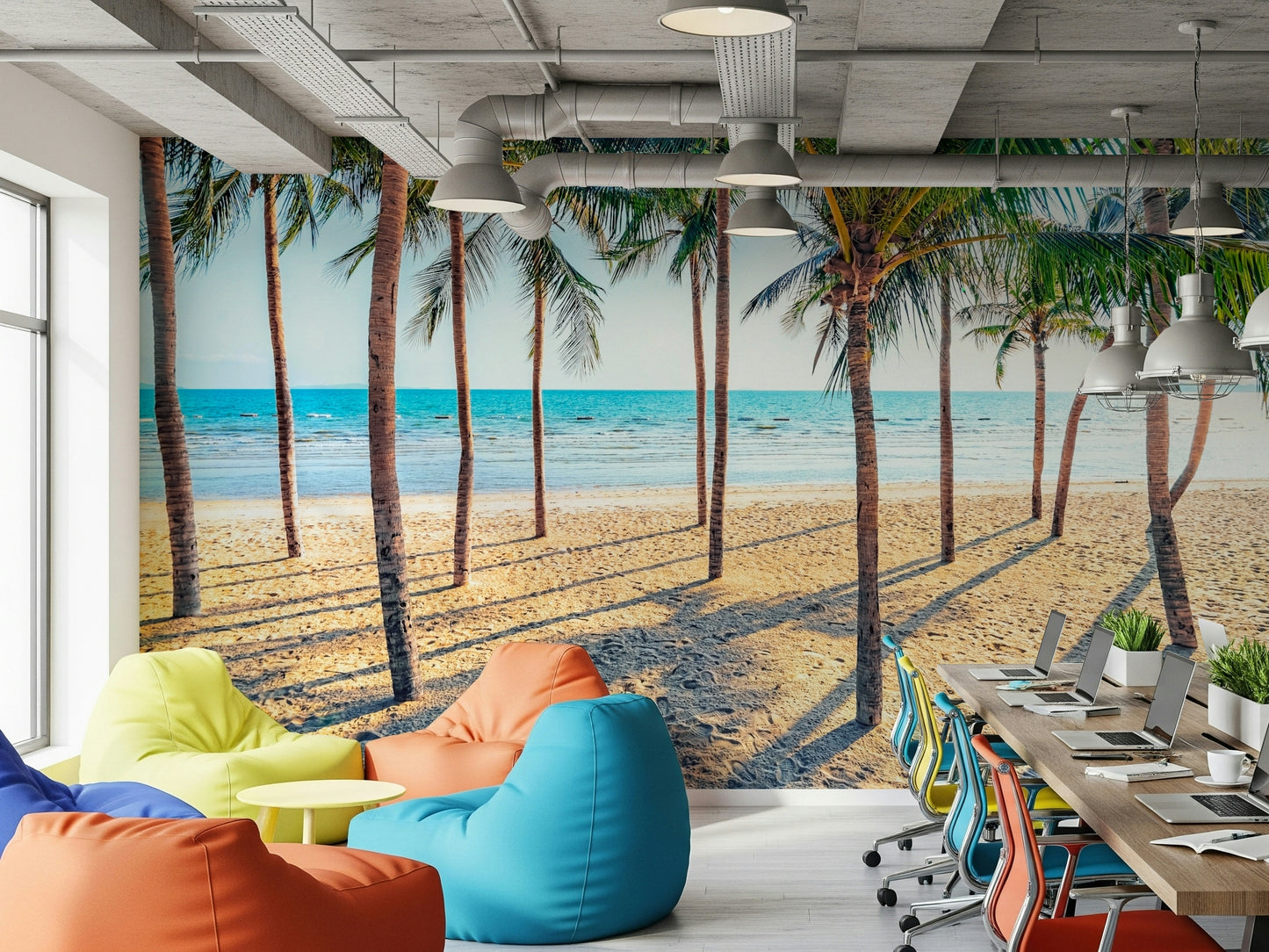Beach Palm Paradise Wall Mural
