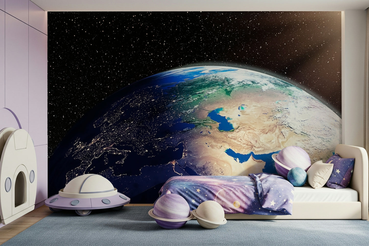 Earth from Space Wall Mural