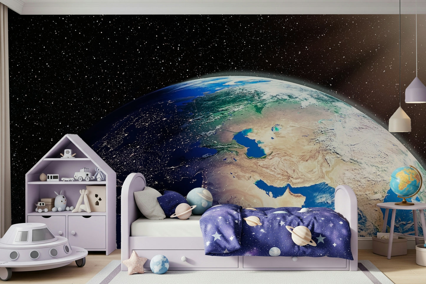 Earth from Space Wall Mural