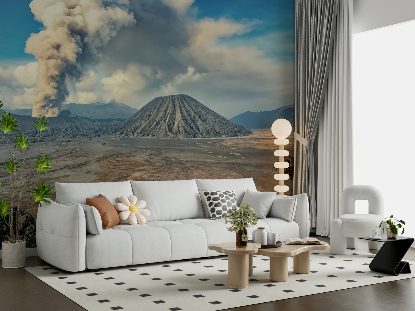 Mount Bromo Eruption Wall Mural