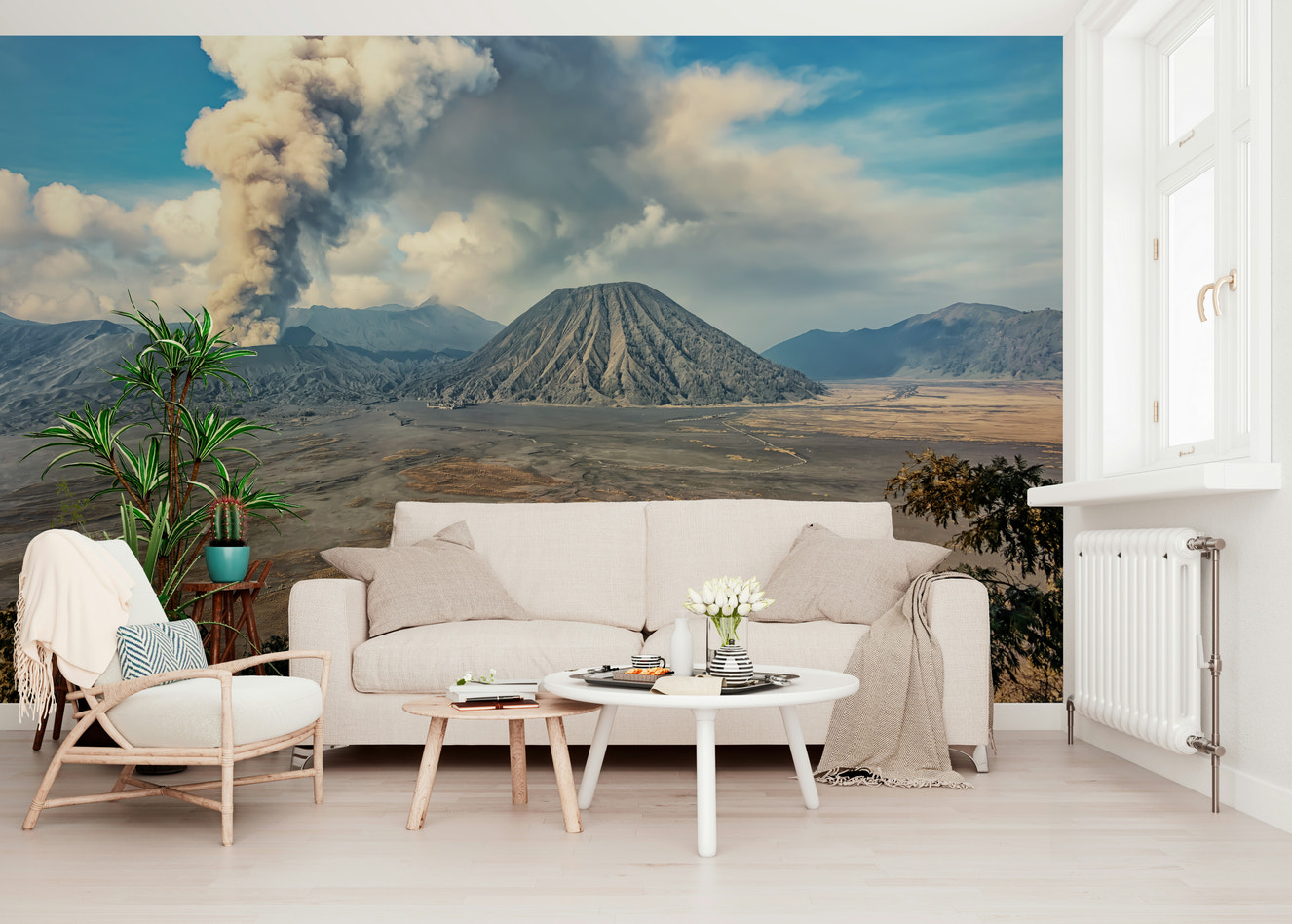 Mount Bromo Eruption Wall Mural