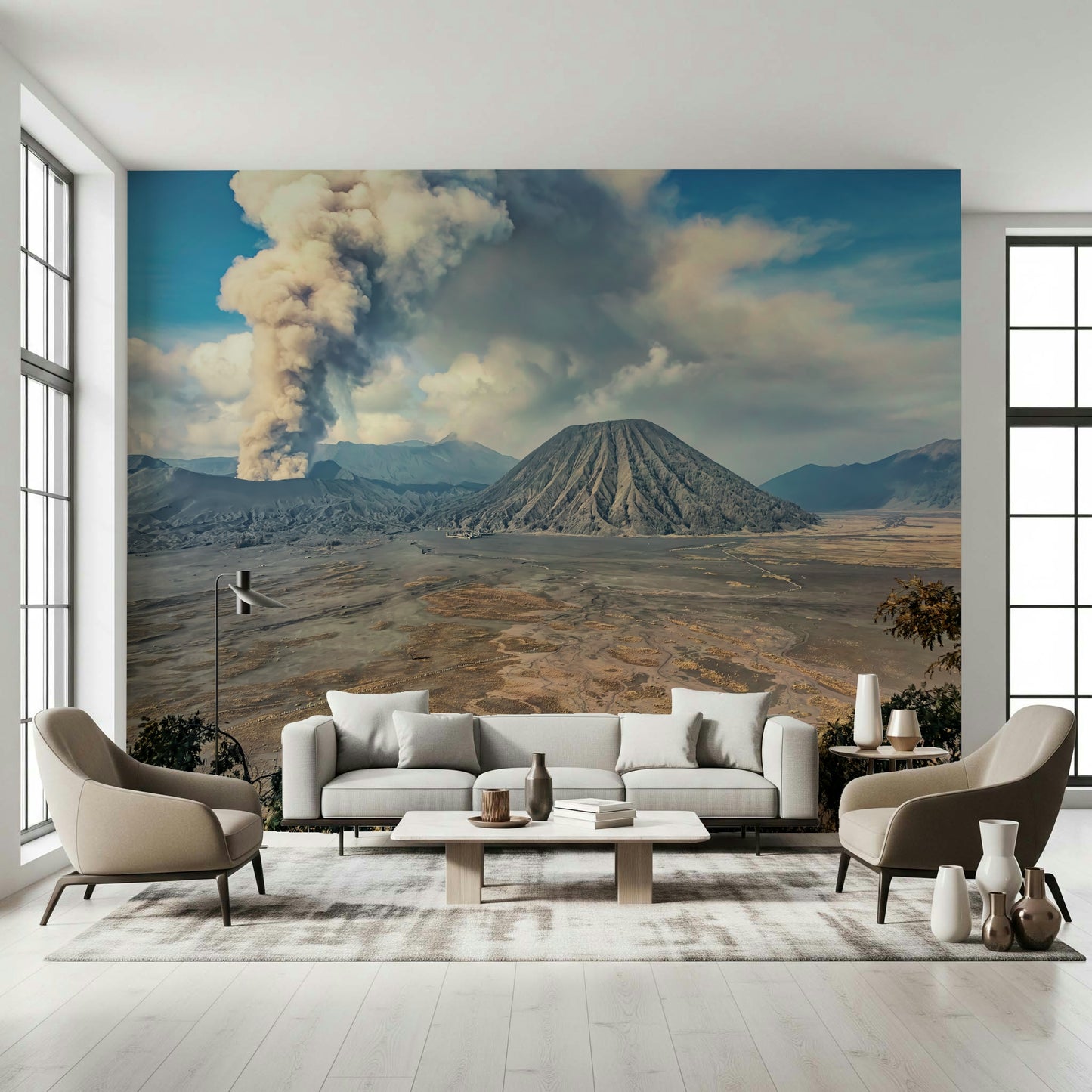 Mount Bromo Eruption Wall Mural