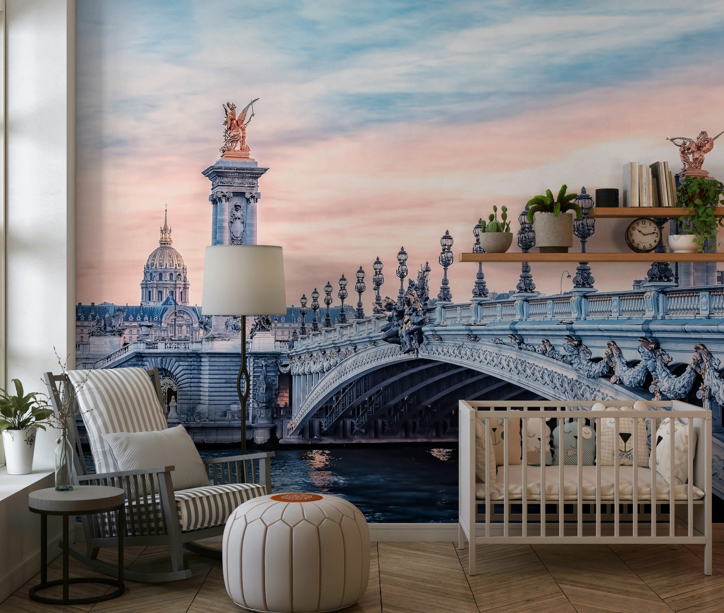Parisian Bridge Dream Wall Mural