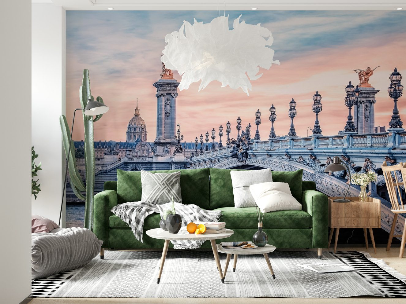 Parisian Bridge Dream Wall Mural
