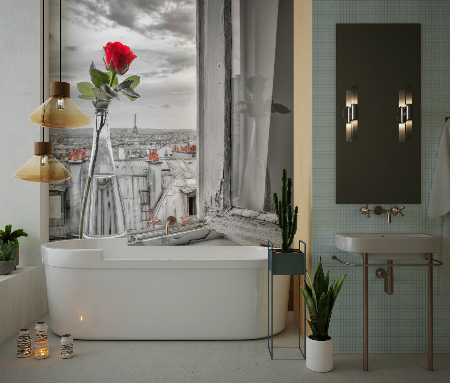 Parisian Romance Wall Mural