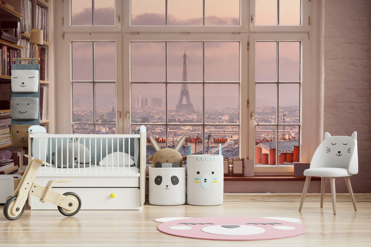 Window to Paris Wall Mural