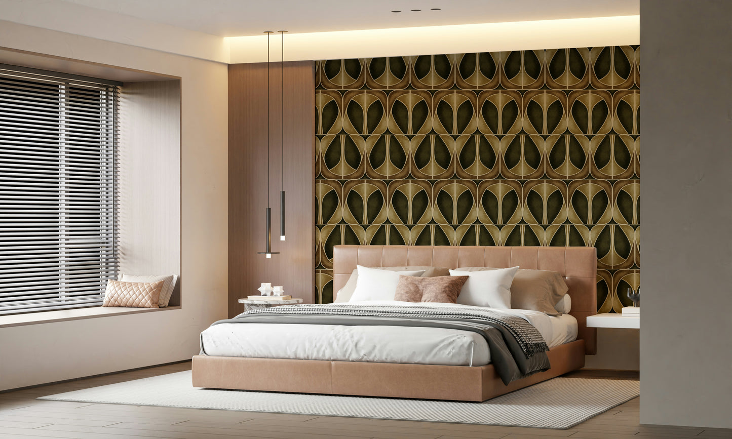 Softy Dèco Geometries -  Gold Chic Wallpaper⁠