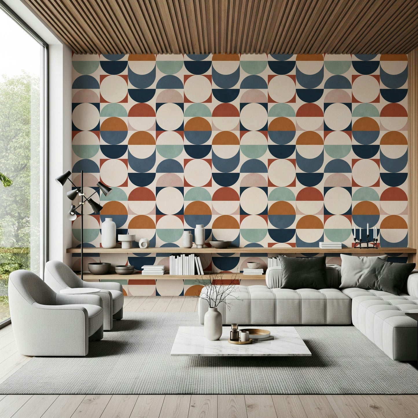 Color Block Eclipse Wallpaper⁠