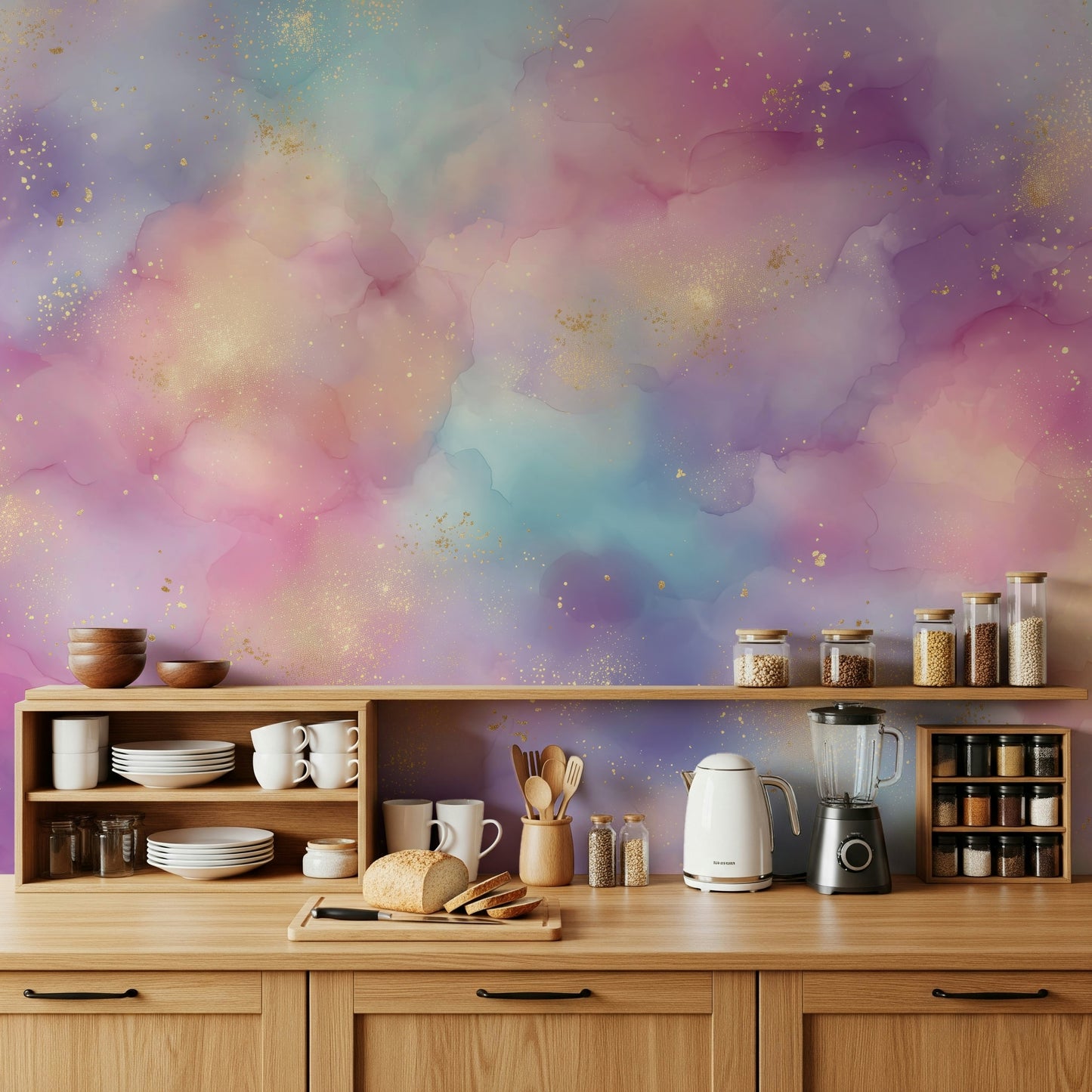 Golden Dust Fantasy Wall Mural