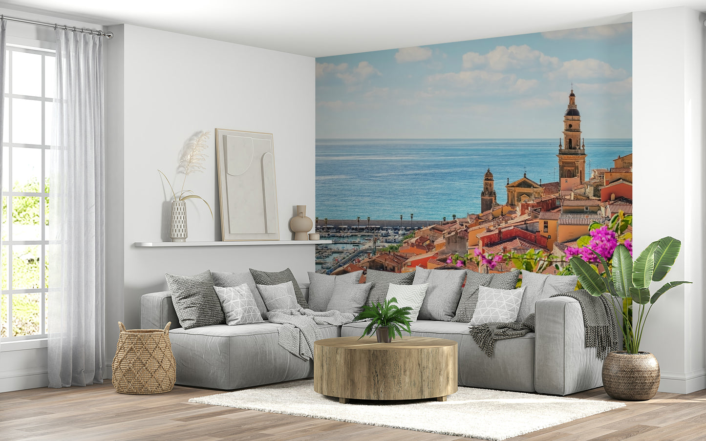 Mediterranean Village Wall Mural