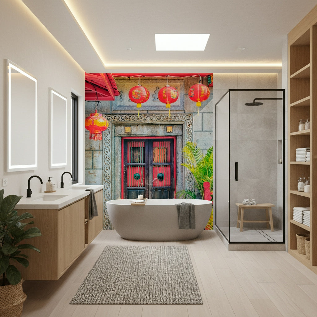 Lantern Entrance Wall Mural