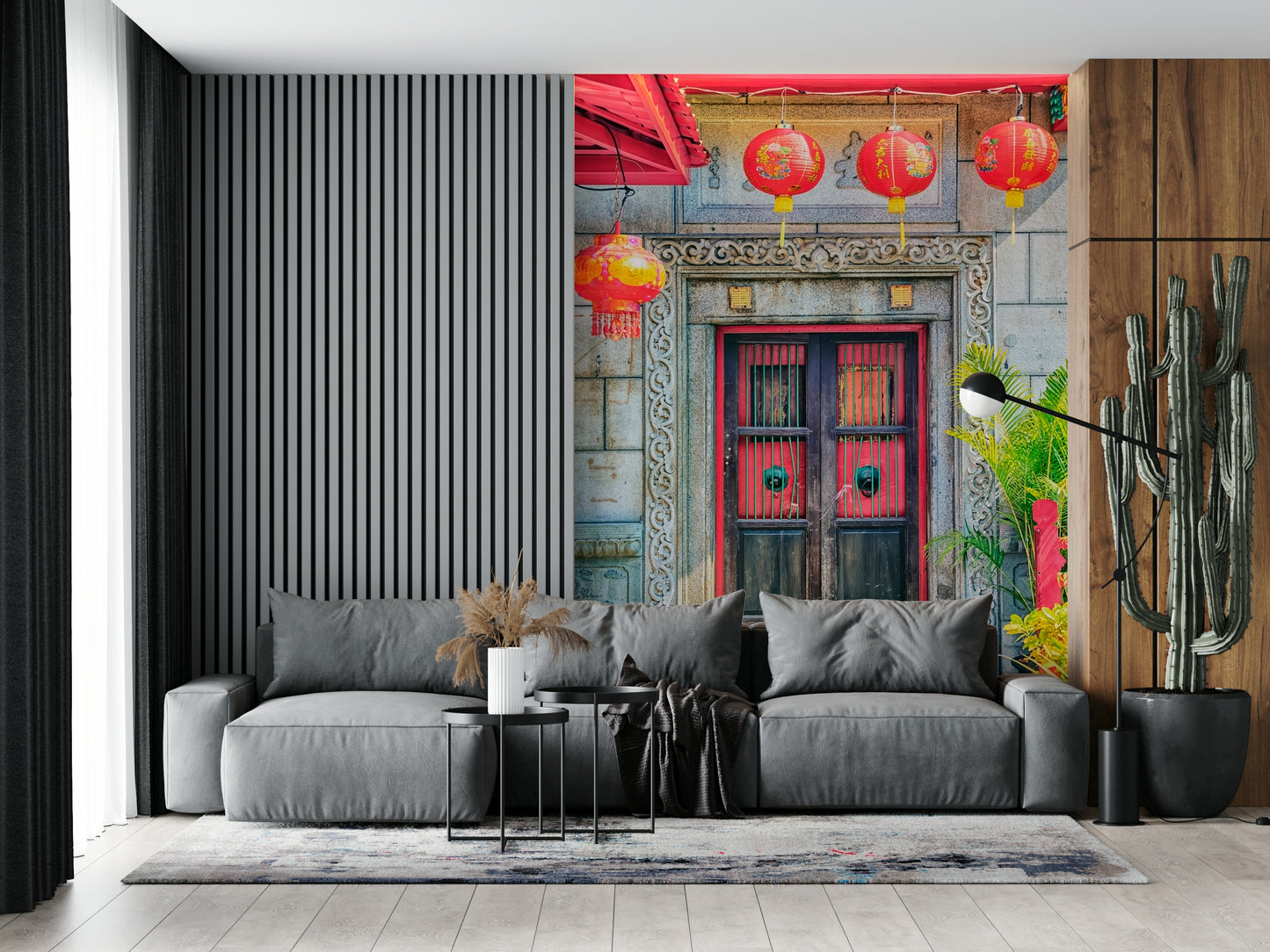 Lantern Entrance Wall Mural