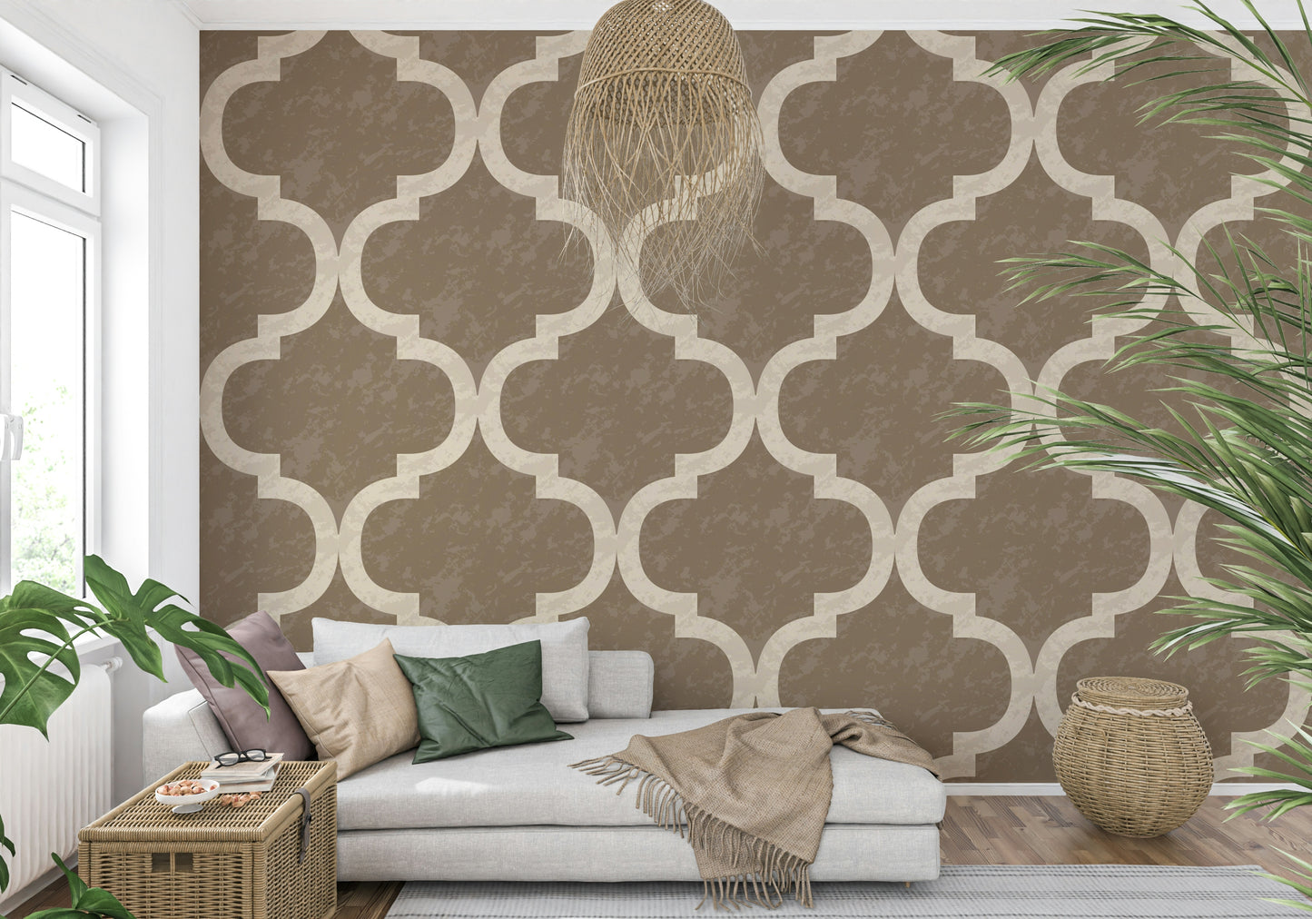 Moroccan Ogee - Burnished Brass Wallpaper⁠