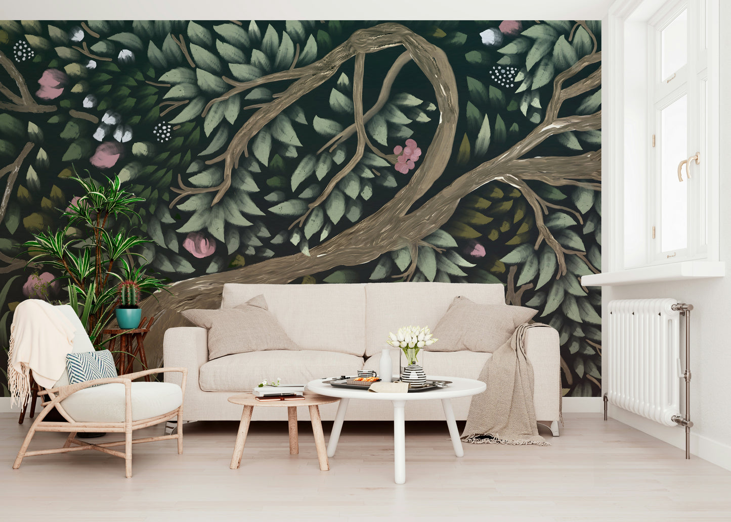 Floral Canopy Dream Wall Mural