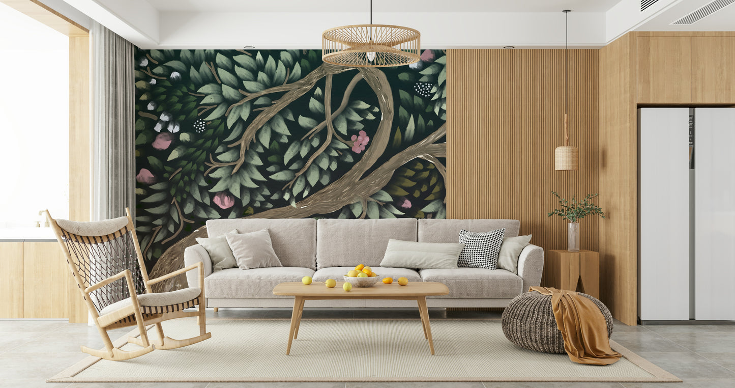 Floral Canopy Dream Wall Mural