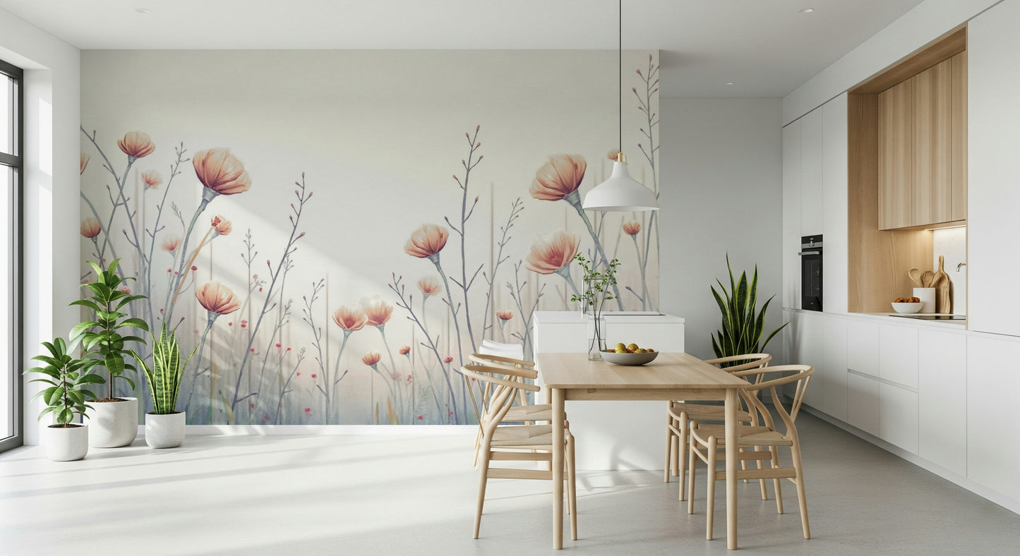 Whispering Blooms Wall Mural