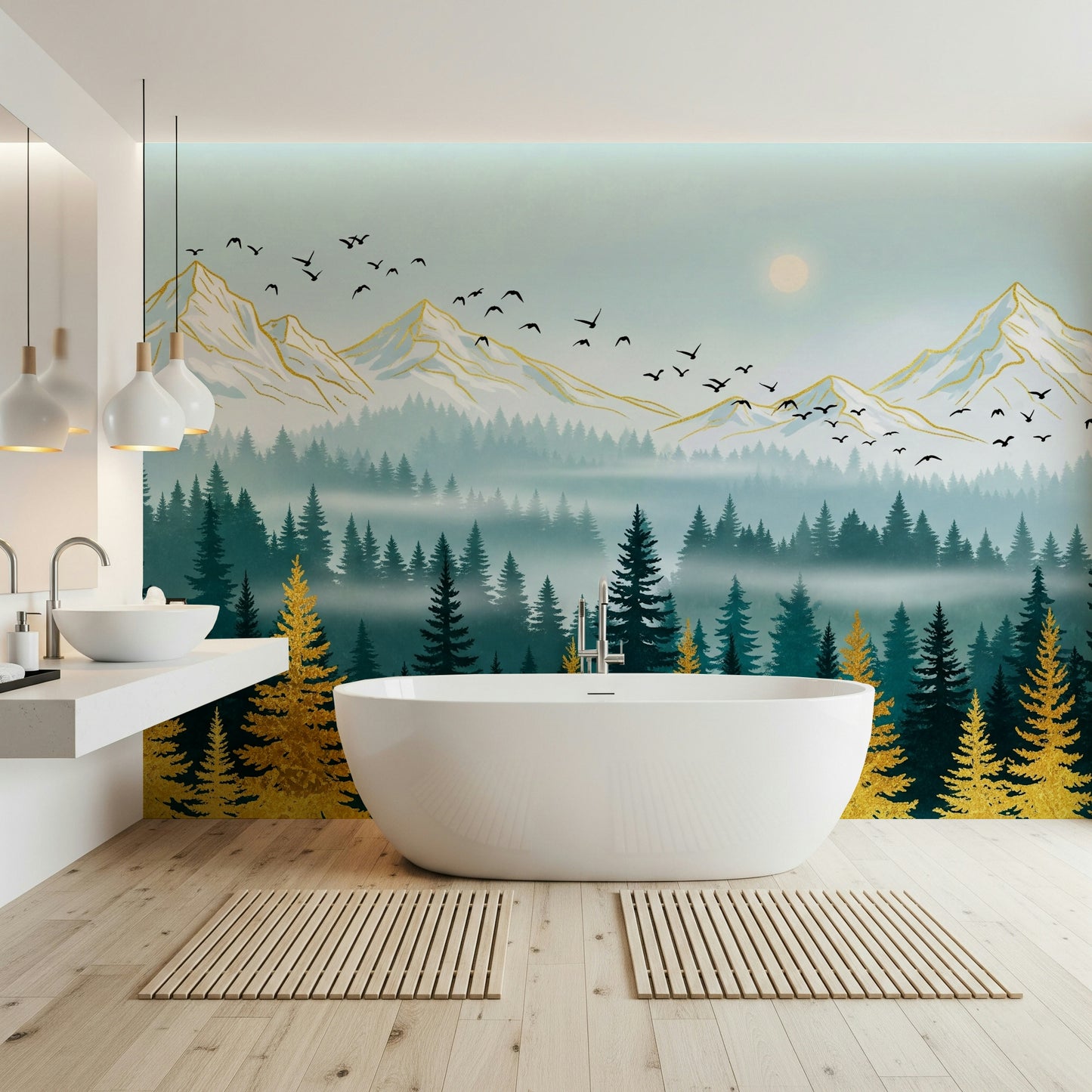 Emerald Forest Wall Mural
