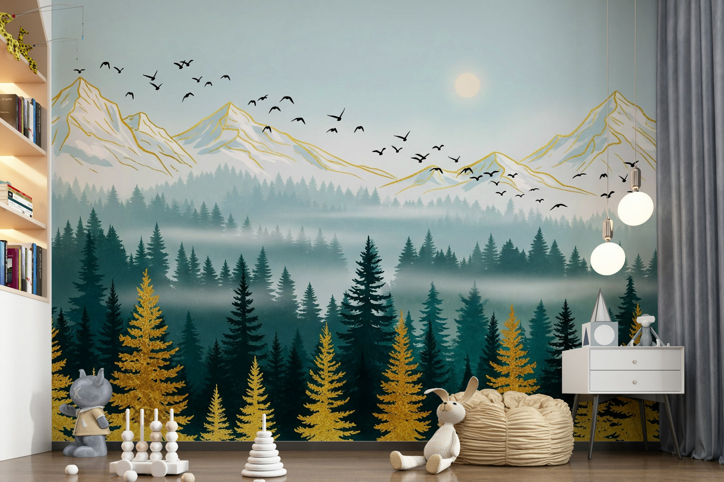 Emerald Forest Wall Mural