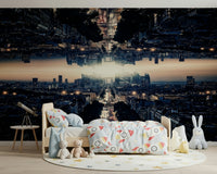 Golden glow Parallel Universe wallpaper for walls.
