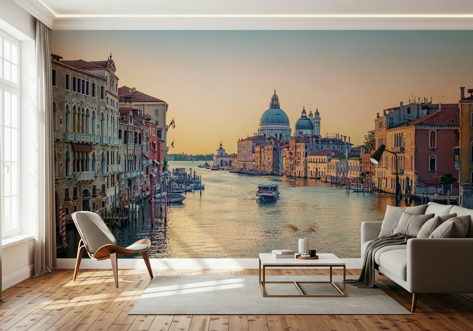 Venice Serenade wallpaper for walls featuring historic buildings.