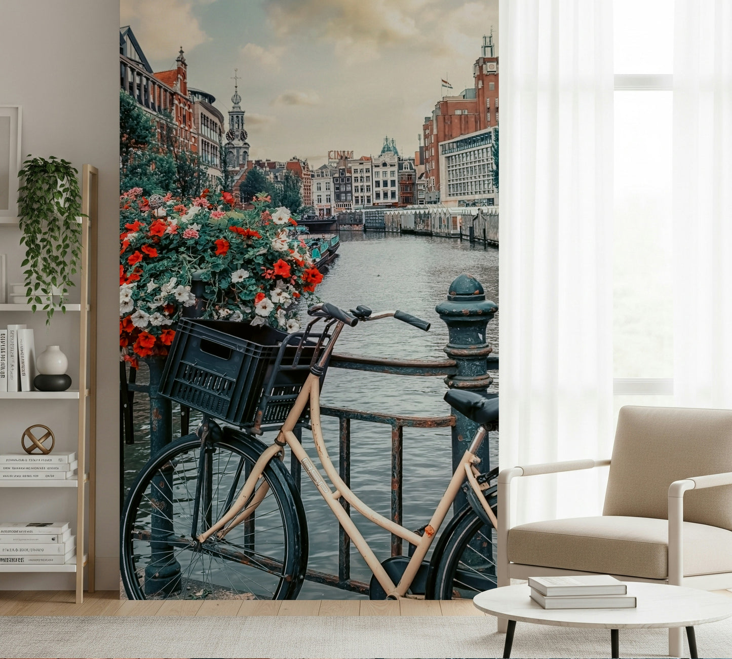 Amsterdam Canal Ride Wall Mural