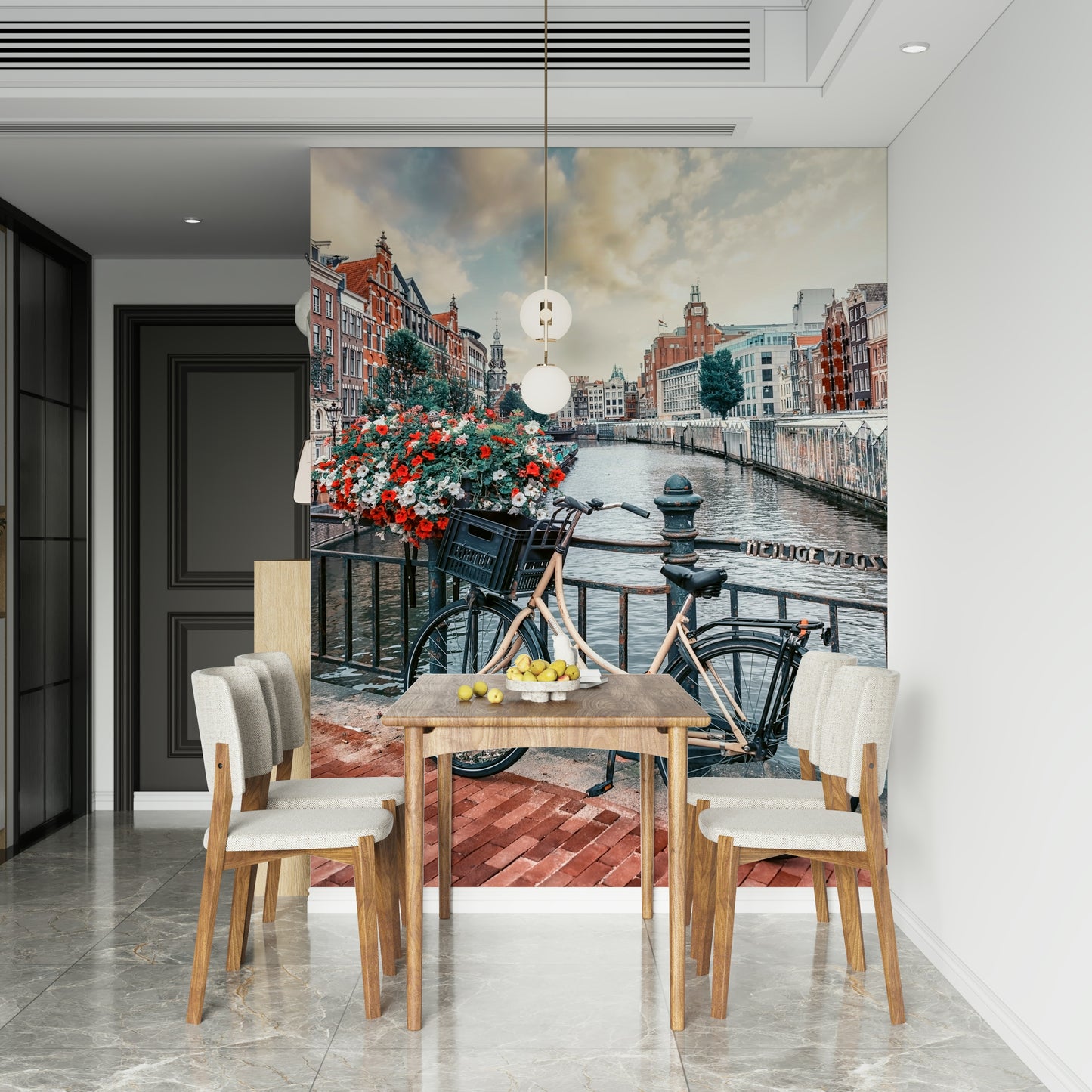 Amsterdam Canal Ride Wall Mural