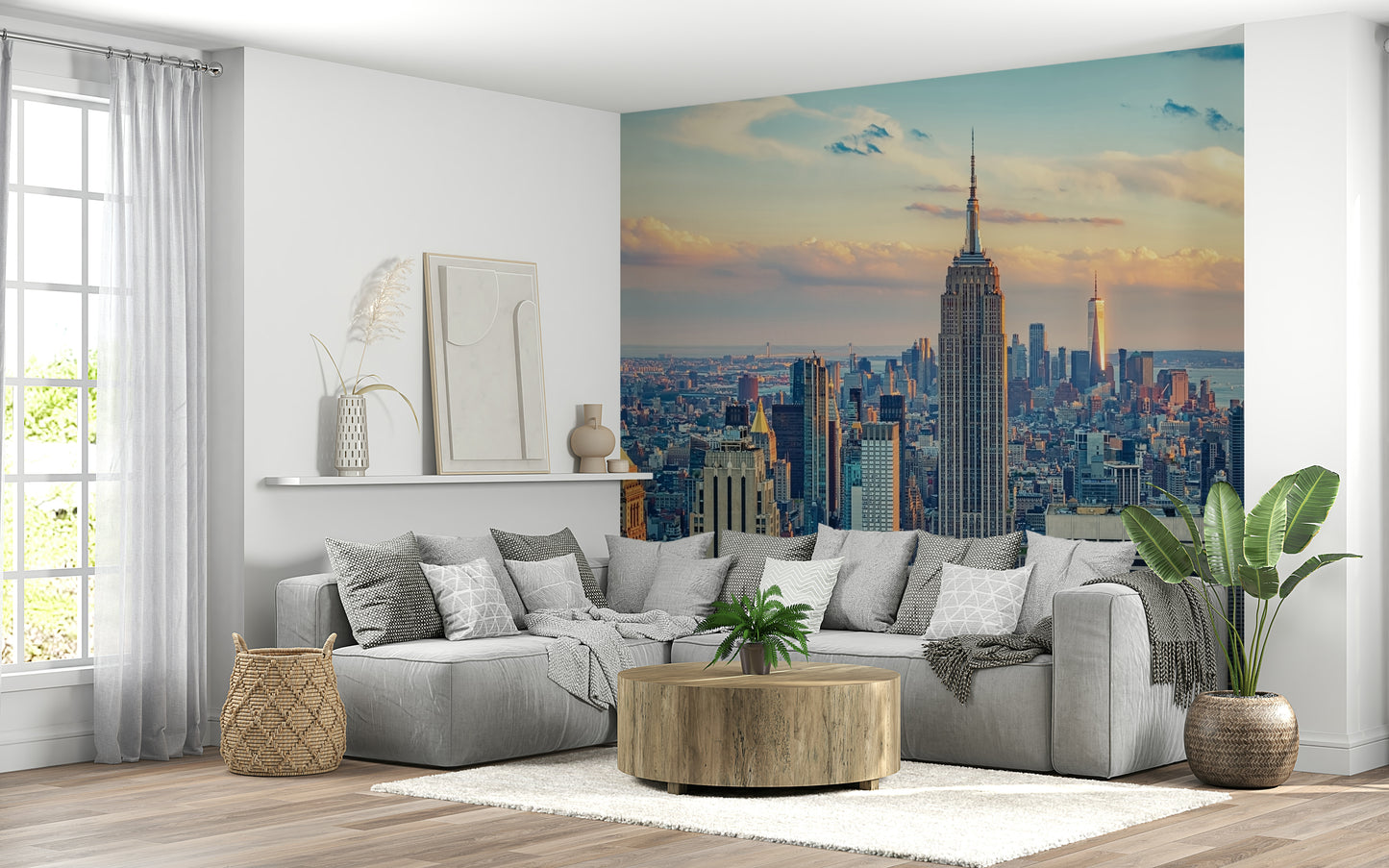 Manhattan Dawn Hues Wall Mural