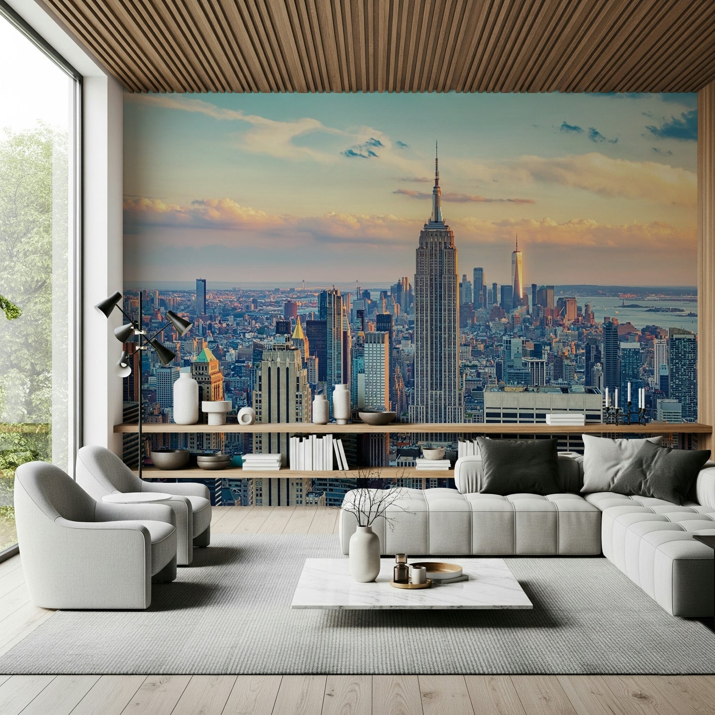 Manhattan Dawn Hues Wall Mural
