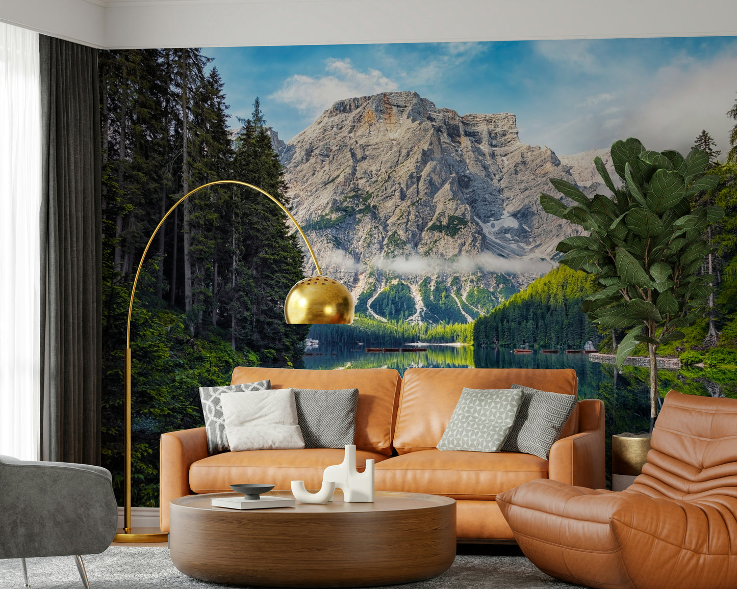 Lake Braies Majesty Wall Mural