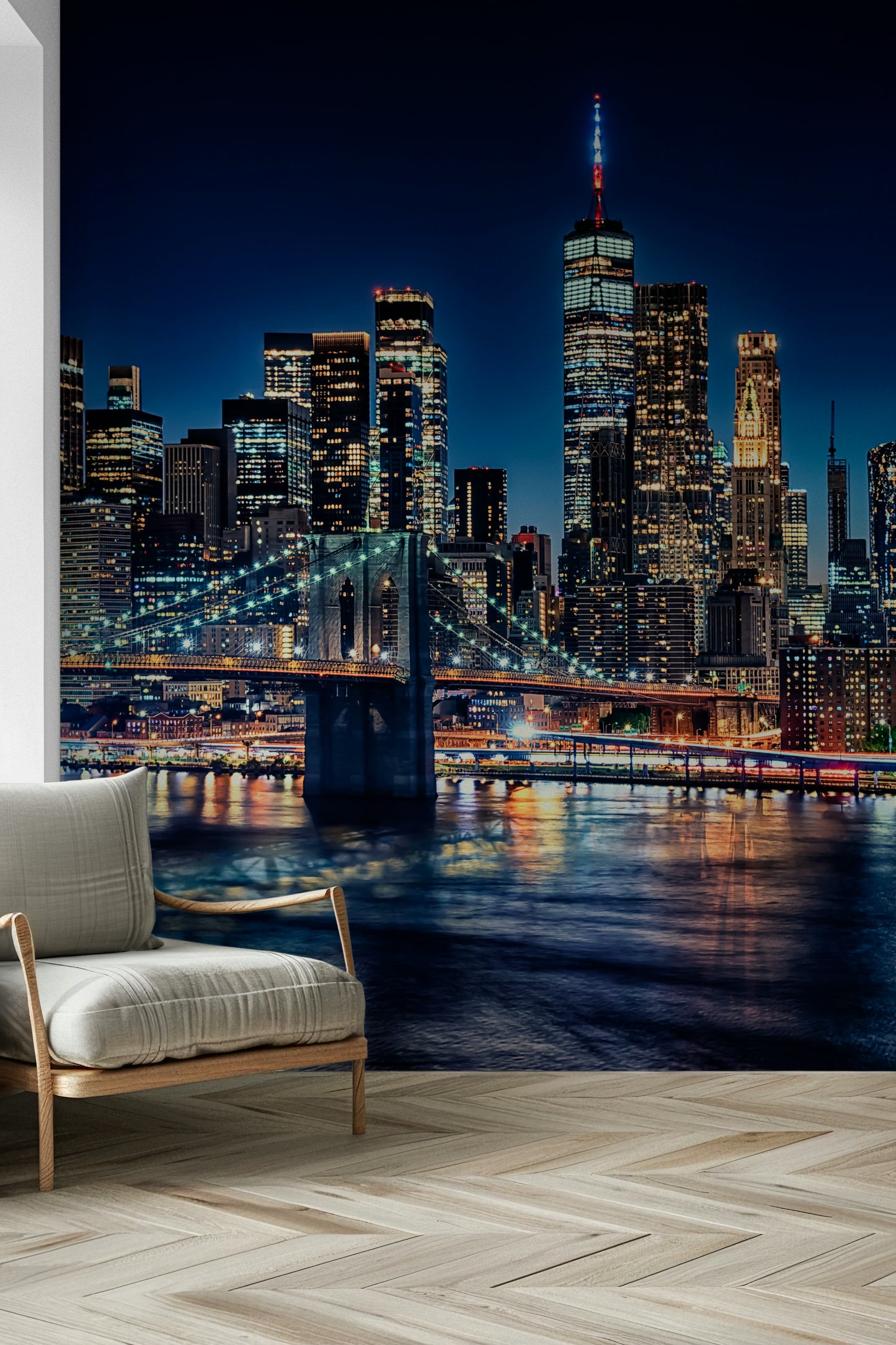 NYC Night Lights Wall Mural