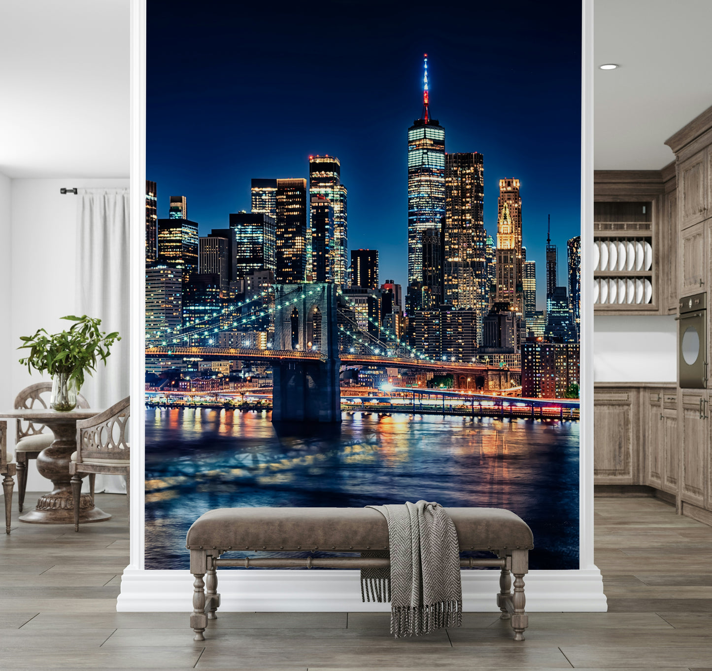 NYC Night Lights Wall Mural