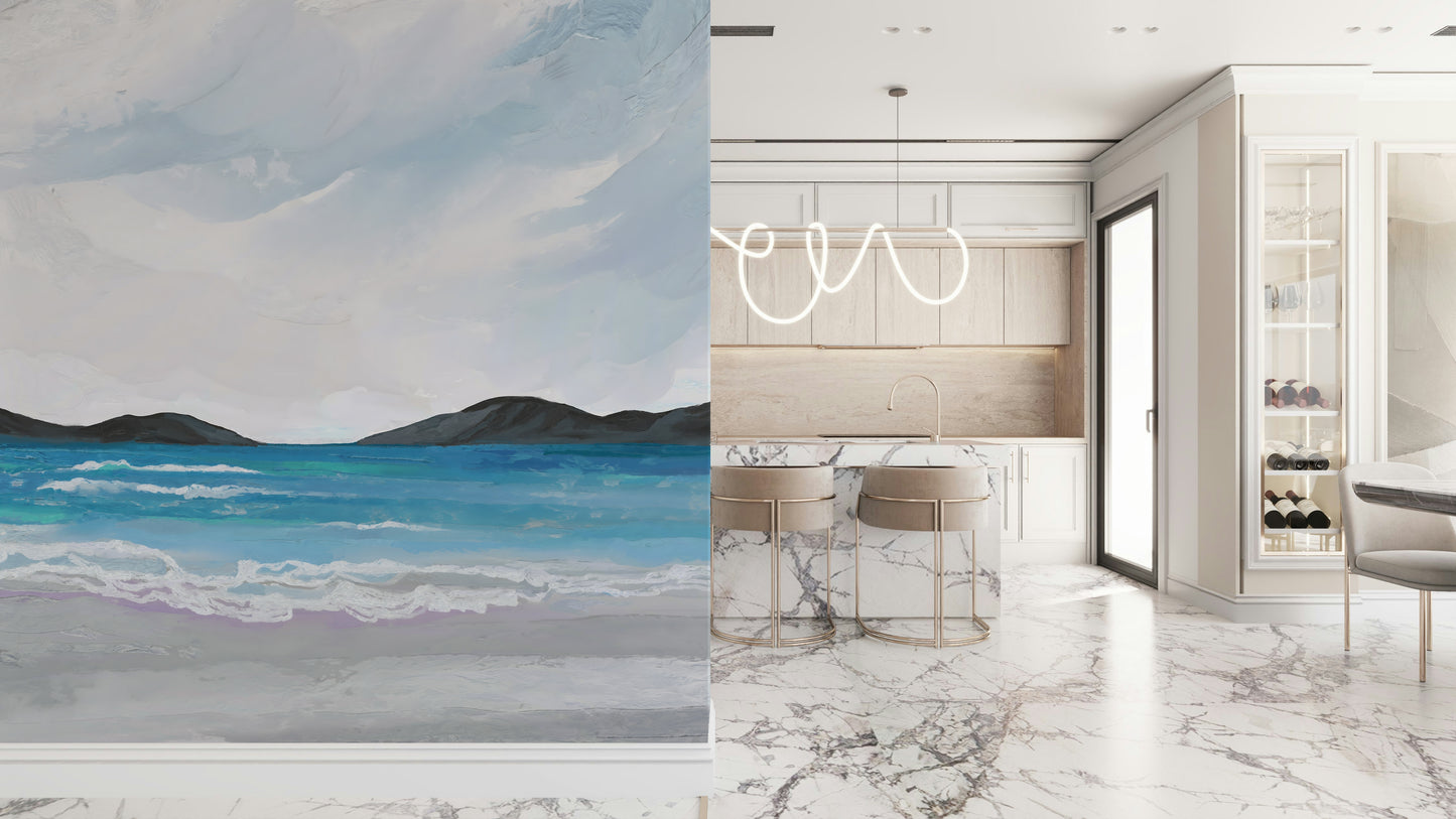 Coastal Scene Wall Mural