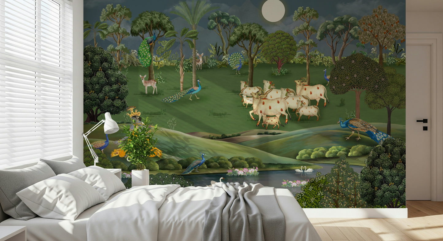 Gokul Grazing Wall Mural
