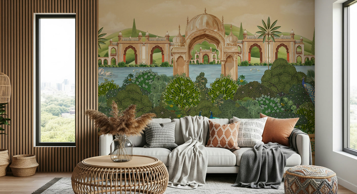 Peacock Paradise Wall Mural