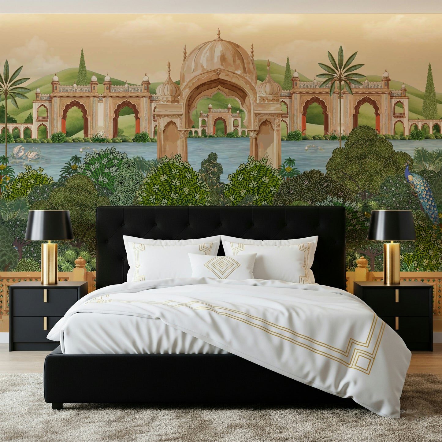 Peacock Paradise Wall Mural