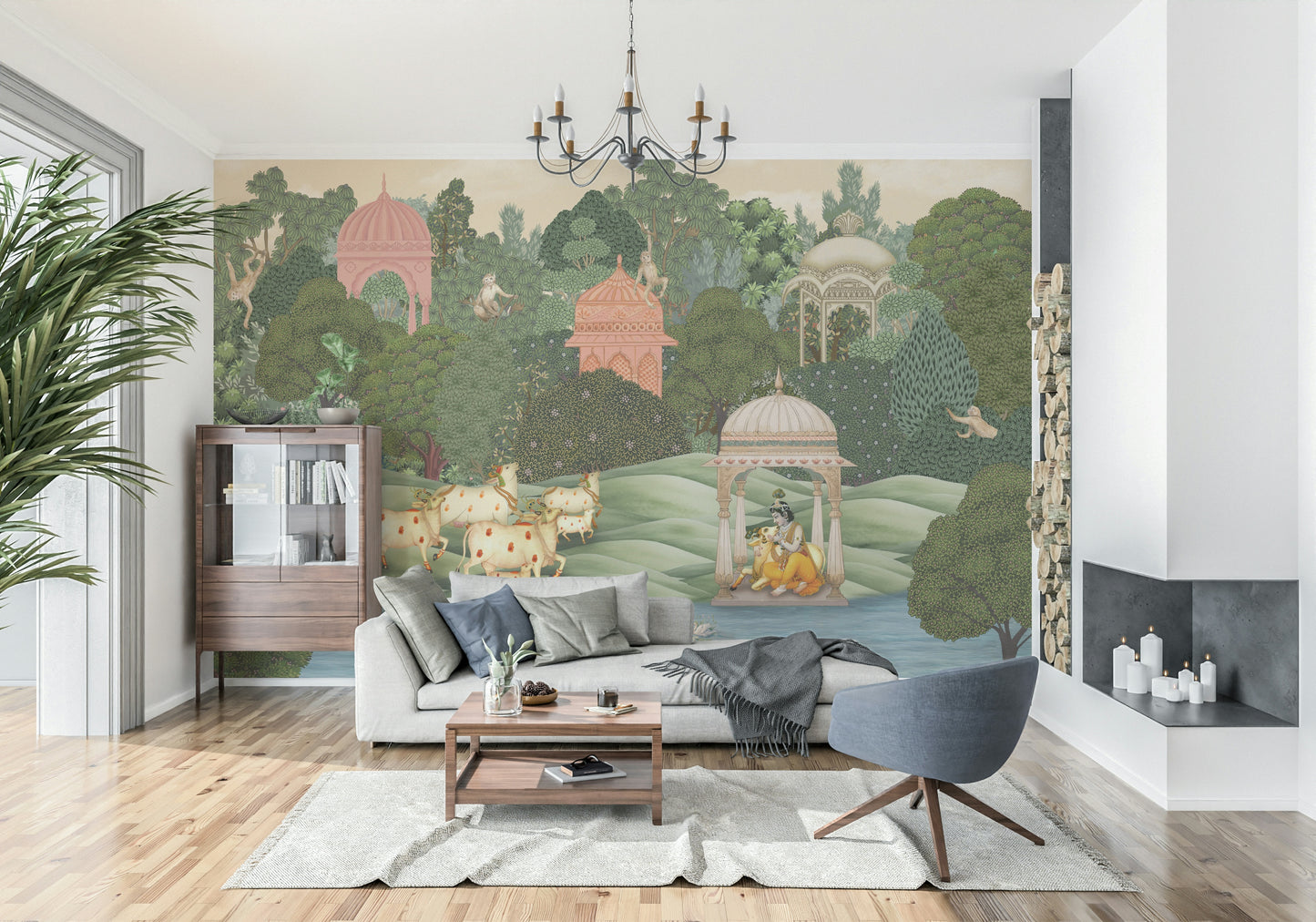 Krishna’s Sanctuary Wall Mural