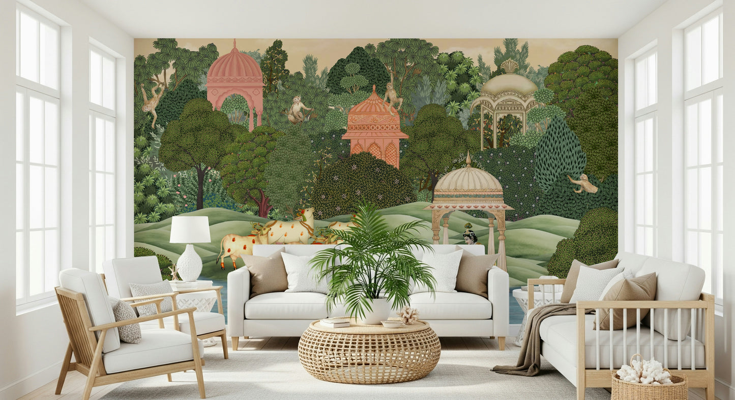 Krishna’s Sanctuary Wall Mural