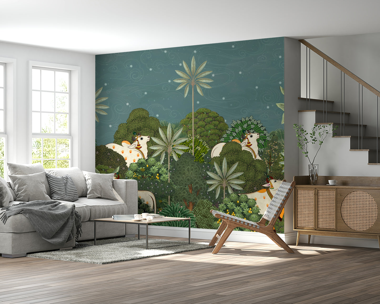 Ratri Pichwai Wall Mural