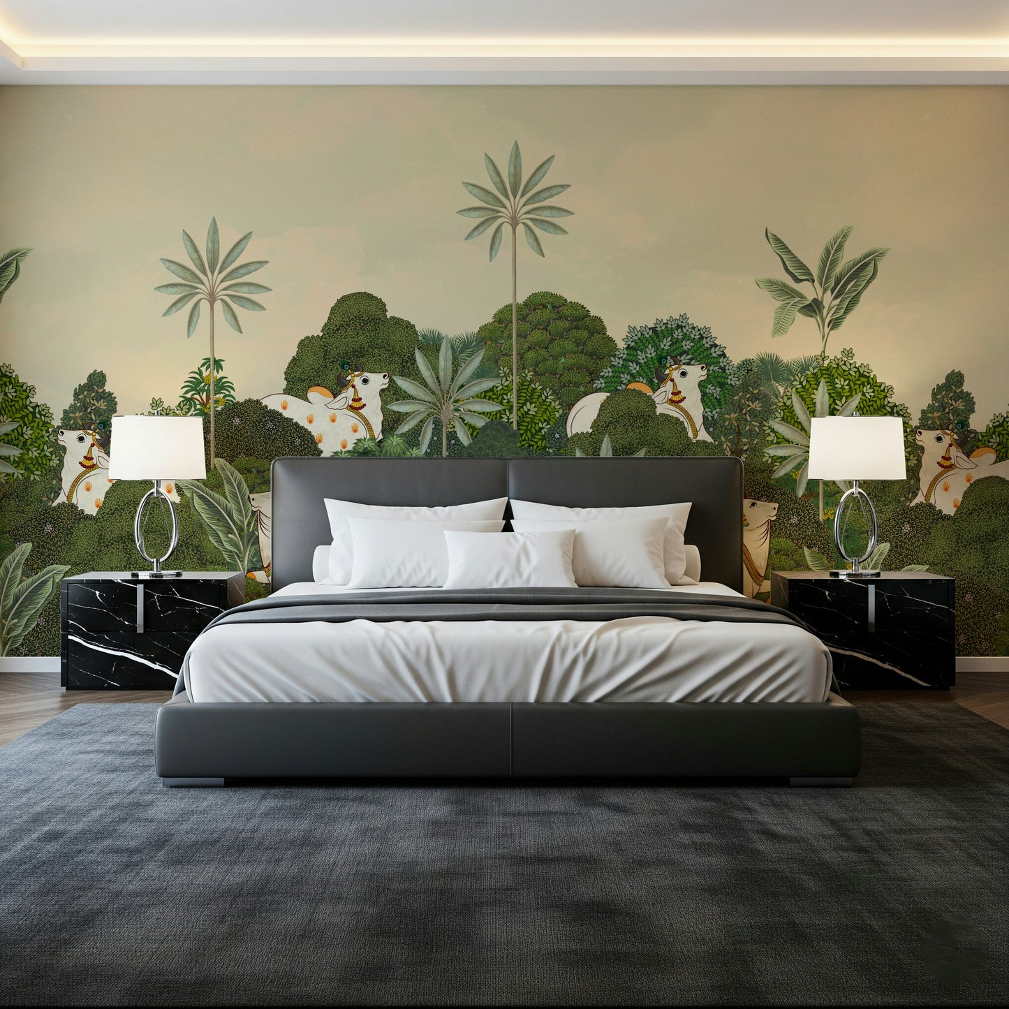 Tropical Pichwai Wall Mural