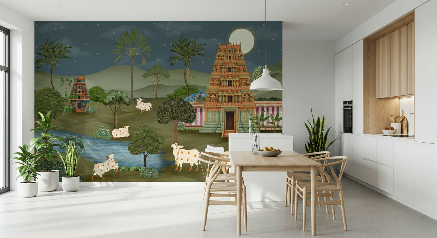 Mandir Majesty Wall Mural