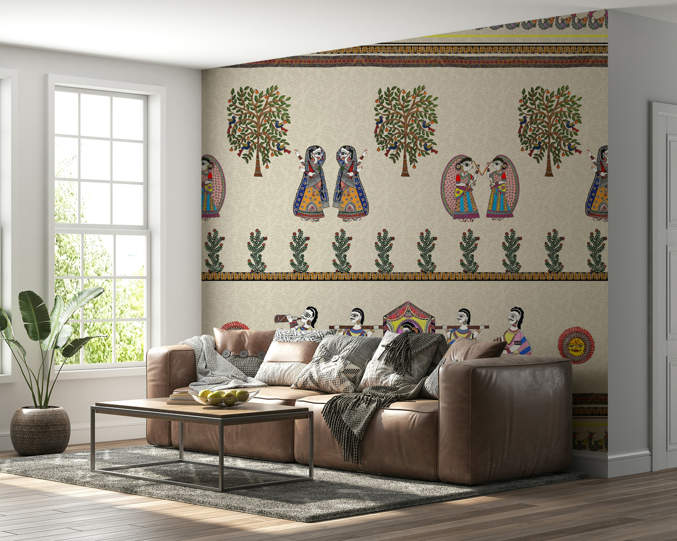 Mithila Majesty Wall Mural