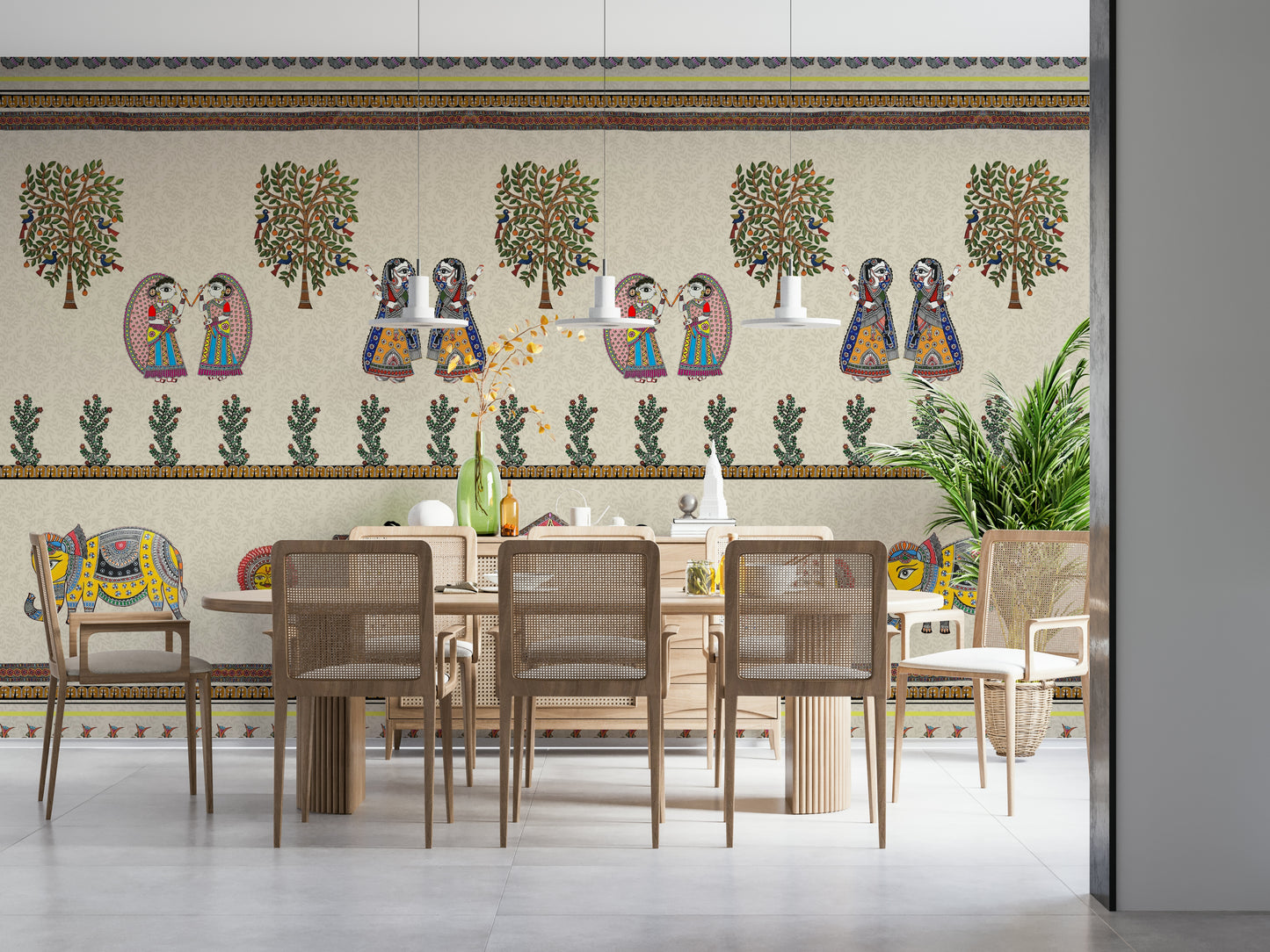 Mithila Majesty Wall Mural