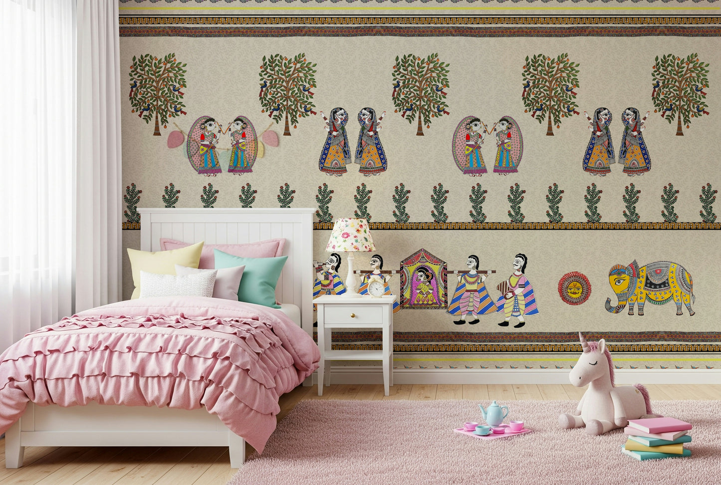 Mithila Majesty Wall Mural