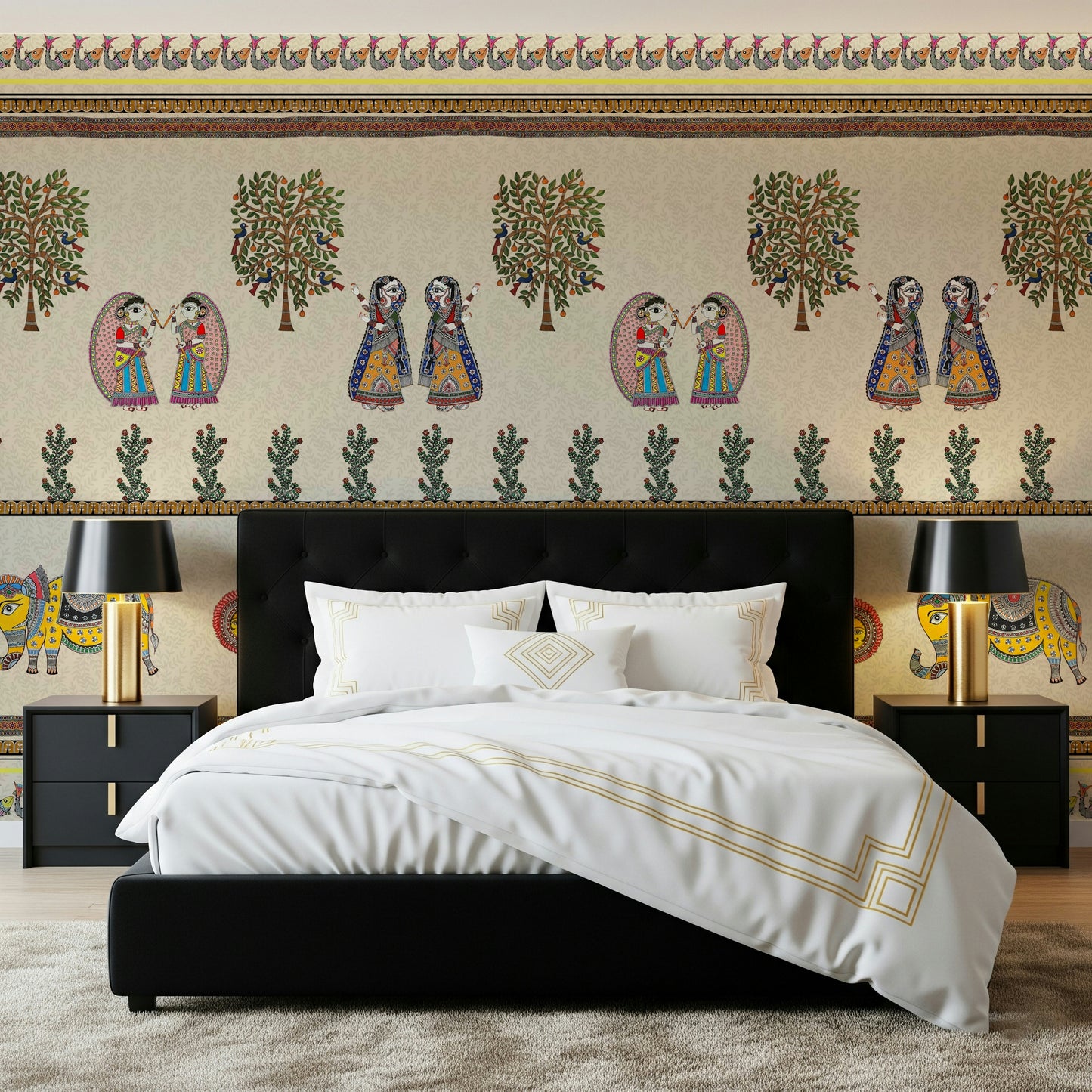 Mithila Majesty Wall Mural