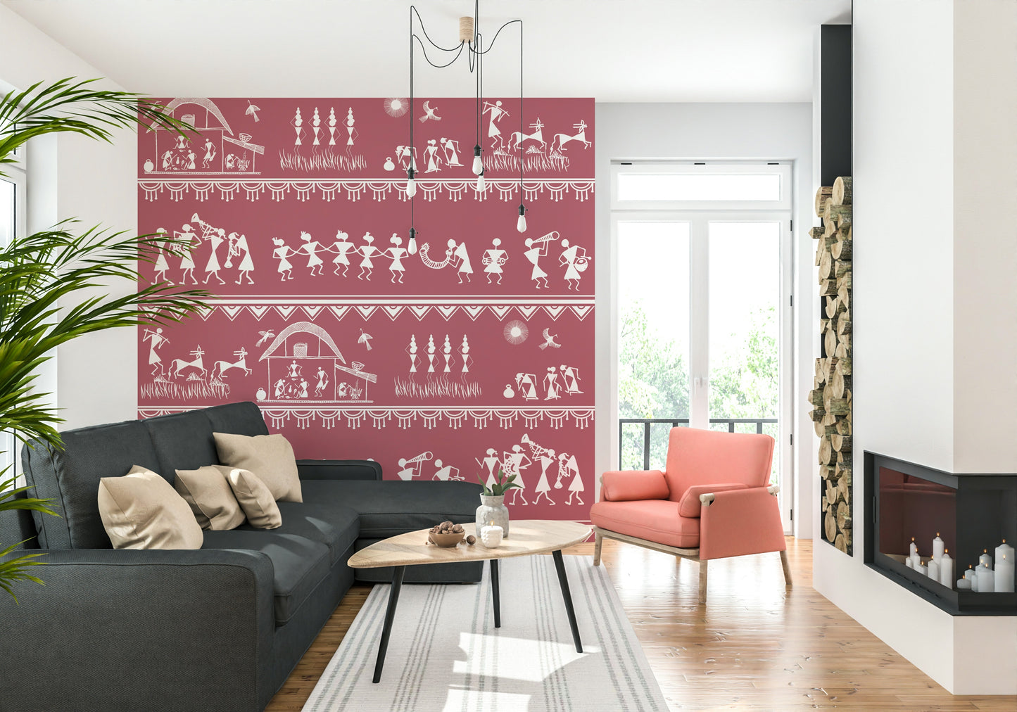 Warli Utsav Wall Mural