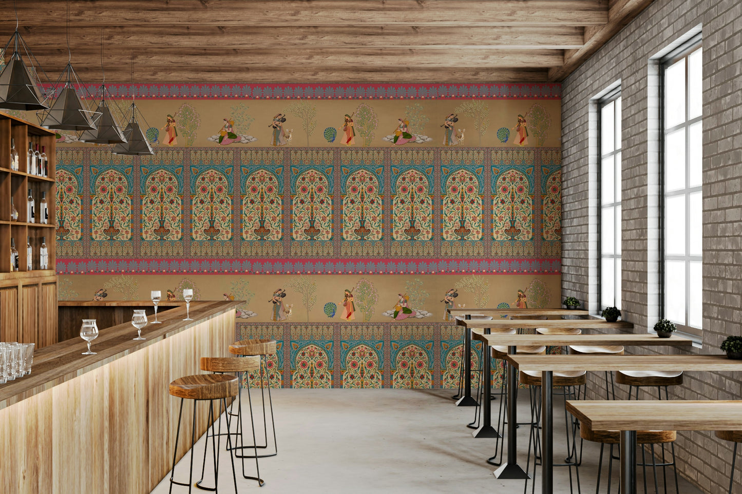 Courtly Serenade Wall Mural