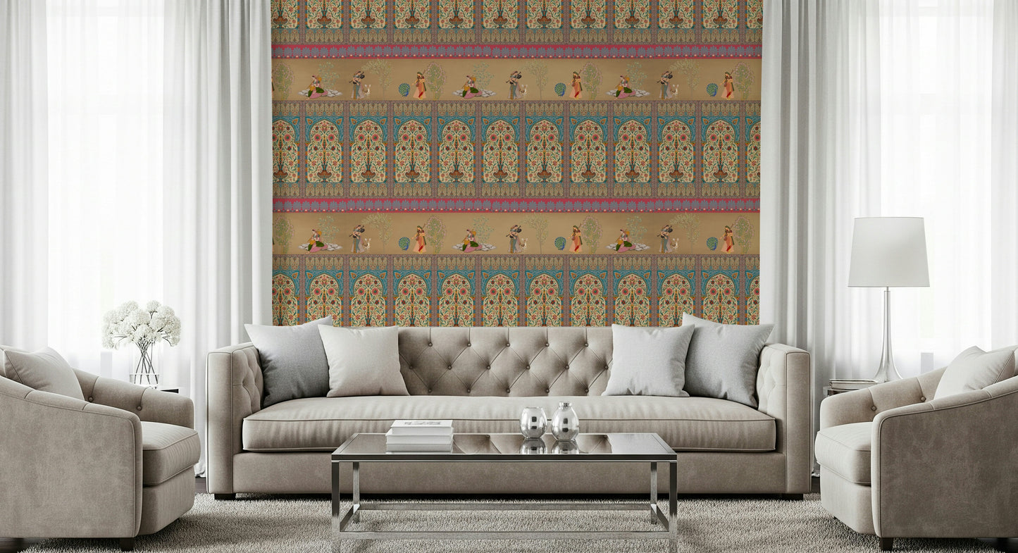 Courtly Serenade Wall Mural