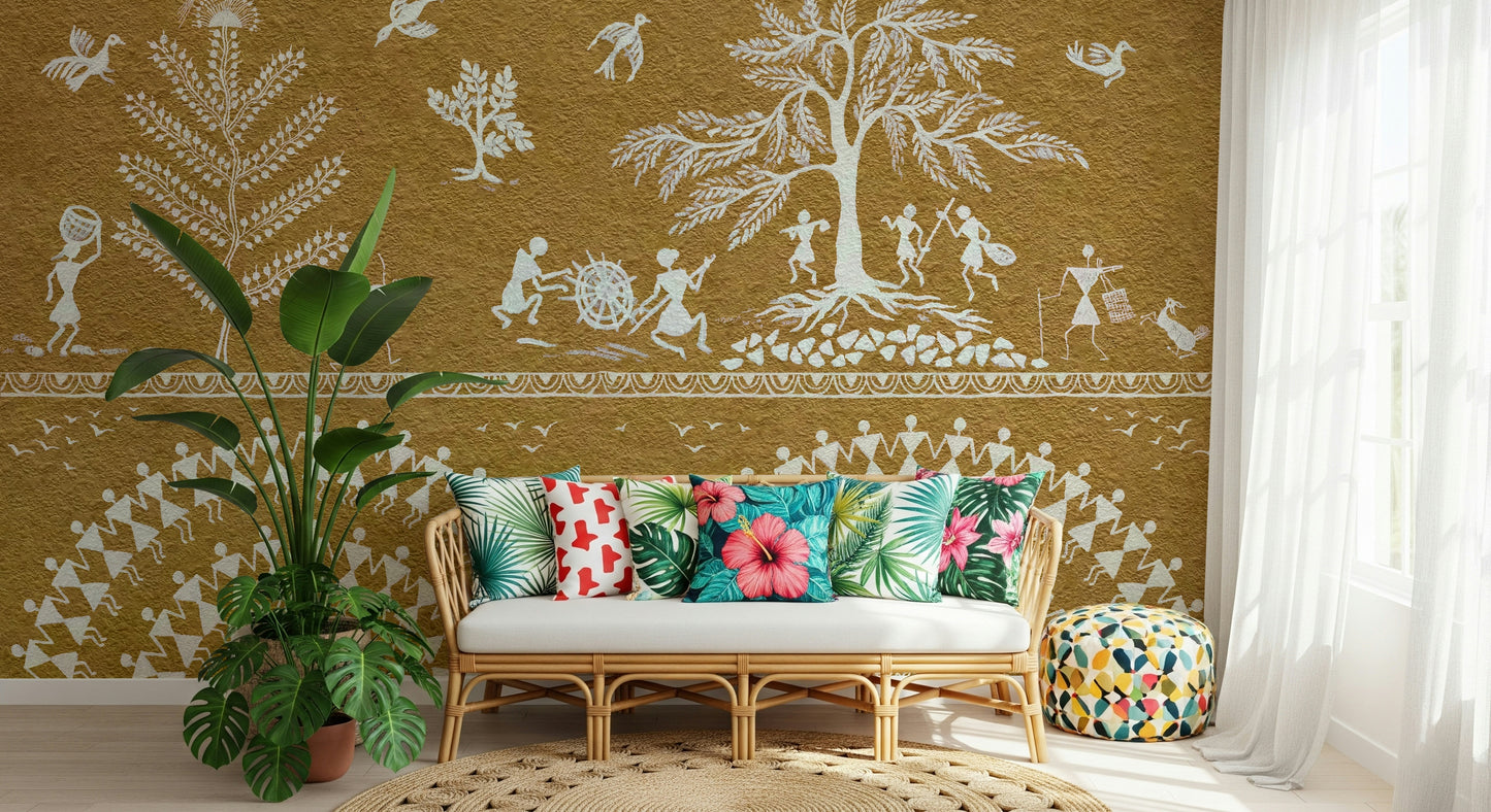 Tribal Dance Wall Mural